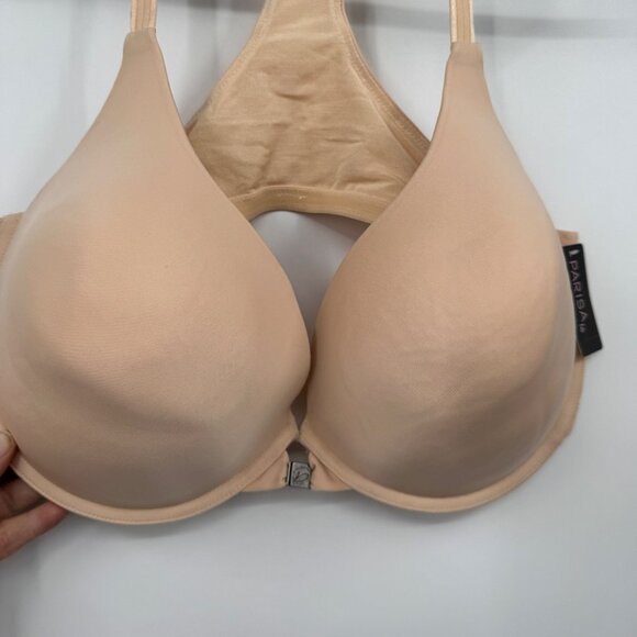 Parisa Fé Racerback Front Closure Bra 44DDD Skin Tone nude beige NWT - Picture 4 of 9